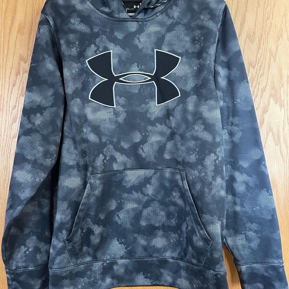 Under Armour Black and Gray Pullover Hoodie